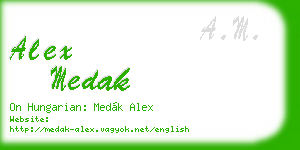 alex medak business card