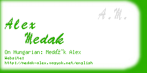 alex medak business card